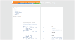 Desktop Screenshot of dbmsfaqs.blogspot.com