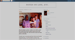 Desktop Screenshot of notesonlifeetc.blogspot.com