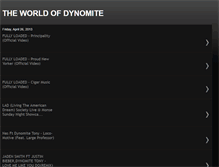 Tablet Screenshot of dynomiteworld.blogspot.com