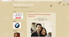 Desktop Screenshot of mckennacars.blogspot.com