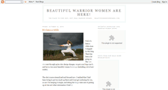 Desktop Screenshot of beautifulwarriorwomen.blogspot.com