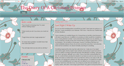 Desktop Screenshot of diaryofachristianwoman.blogspot.com