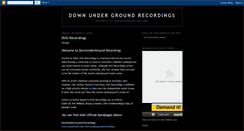 Desktop Screenshot of downundergroundrecordings.blogspot.com