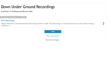 Tablet Screenshot of downundergroundrecordings.blogspot.com