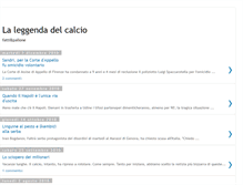 Tablet Screenshot of laleggendadelcalcio.blogspot.com