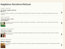 Tablet Screenshot of magdalenakorzekwa.blogspot.com