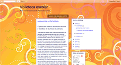 Desktop Screenshot of bibliotescolar.blogspot.com