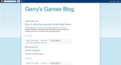 Desktop Screenshot of gerrysgames.blogspot.com