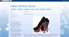 Desktop Screenshot of ladiesfashionshoes.blogspot.com