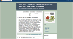 Desktop Screenshot of nokia8801.blogspot.com