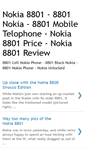 Mobile Screenshot of nokia8801.blogspot.com