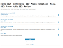 Tablet Screenshot of nokia8801.blogspot.com