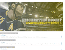 Tablet Screenshot of desperationhockey.blogspot.com