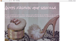 Desktop Screenshot of antesfashionquesencilla.blogspot.com