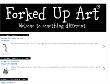 Tablet Screenshot of forkedupart.blogspot.com