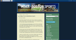 Desktop Screenshot of insidebostonsports.blogspot.com