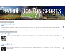 Tablet Screenshot of insidebostonsports.blogspot.com