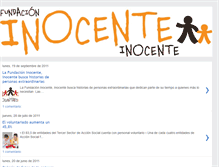 Tablet Screenshot of blogfundacioninocente.blogspot.com