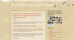 Desktop Screenshot of fishfarmnews.blogspot.com