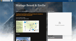 Desktop Screenshot of mariagebenoitemilie.blogspot.com