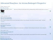 Tablet Screenshot of africanizedhoneybees.blogspot.com