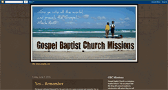 Desktop Screenshot of gospelbcmissions.blogspot.com