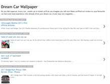 Tablet Screenshot of dreamcarwallpaperauto.blogspot.com