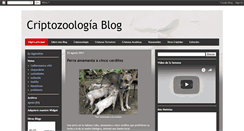 Desktop Screenshot of criptozoologiablog.blogspot.com