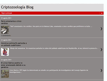 Tablet Screenshot of criptozoologiablog.blogspot.com