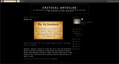 Desktop Screenshot of criticalarticles.blogspot.com