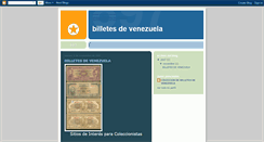 Desktop Screenshot of billetesdevenezuela.blogspot.com