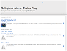 Tablet Screenshot of philippineinternetreview.blogspot.com