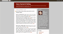 Desktop Screenshot of heavyheartedandwaiting.blogspot.com