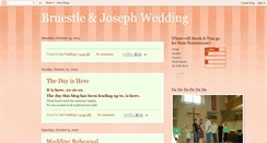 Desktop Screenshot of bruestlejosephwedding.blogspot.com