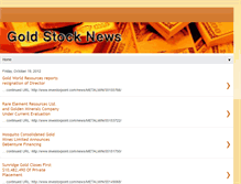 Tablet Screenshot of goldstocknews.blogspot.com