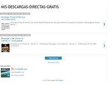 Tablet Screenshot of mis-descargas-directas-gratis.blogspot.com
