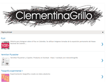 Tablet Screenshot of clementinagrafica.blogspot.com