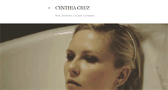 Desktop Screenshot of cynthiacruzblog.blogspot.com
