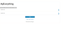 Tablet Screenshot of myeverything.blogspot.com