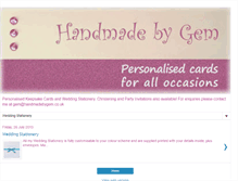 Tablet Screenshot of handmadebygemsales.blogspot.com