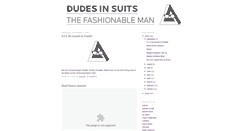 Desktop Screenshot of dudesinsuits.blogspot.com