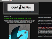 Tablet Screenshot of oakfoils.blogspot.com