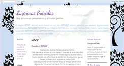 Desktop Screenshot of lagrimasuicida.blogspot.com