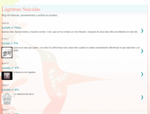 Tablet Screenshot of lagrimasuicida.blogspot.com