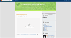 Desktop Screenshot of buildahomebusinesswithshaklee.blogspot.com