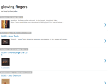 Tablet Screenshot of glowingfingers.blogspot.com