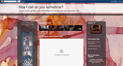 Desktop Screenshot of mayicallonyousometime.blogspot.com