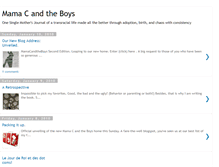 Tablet Screenshot of mamacandtheboys.blogspot.com