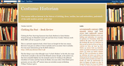 Desktop Screenshot of costumehistorian.blogspot.com