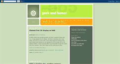 Desktop Screenshot of geekandhumor.blogspot.com
